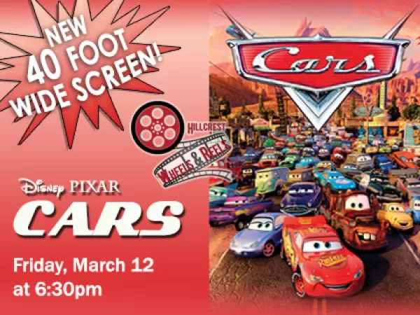 CANCELED: Disney's Cars: Wheels and Reels Film Screening